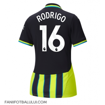 Manchester City Rodri Hernandez #16 Tricou Fotbal Replică 2024-25 Femei Deplasare